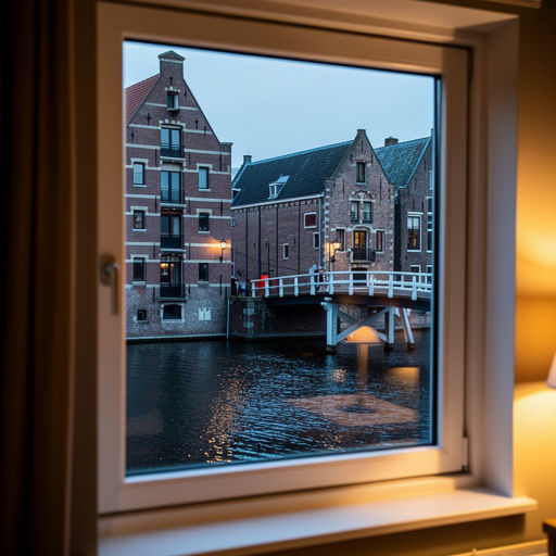 blik vanuit woonkamer in Hillegom door kunststof raamkozijn naar historisch bloembollenerfgoed