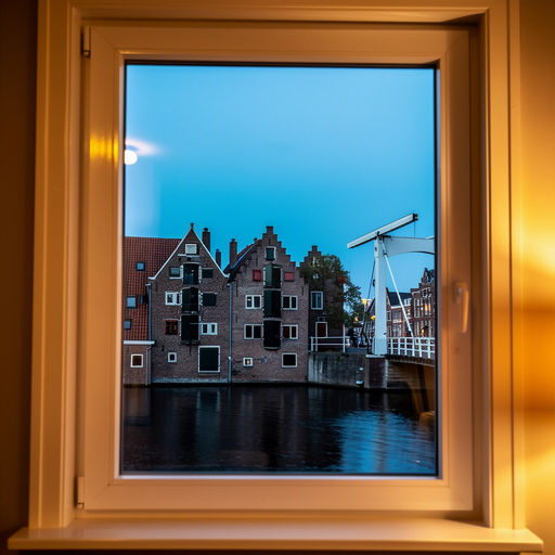 woonkamer in Hoofddorp met zicht door groot kunststof raamkozijn naar de tuin