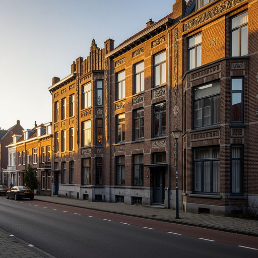 Rijtjeshuis in Nieuw-Vennep met witte kunststof kozijnen en een houten voordeur