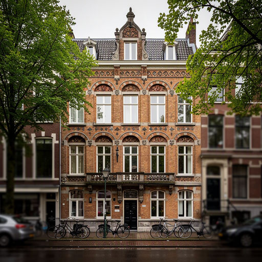Vrijstaande villa in Bloemendaal met nieuwe witte kunststof kozijnen en houtnerf detail aan de voorgevel