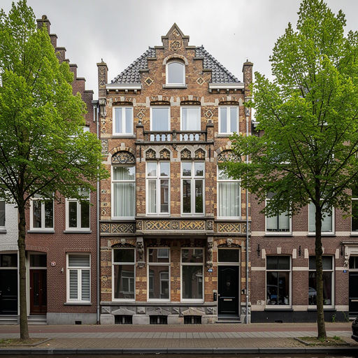 Statige jaren 30 villa in Heemstede met crèmewitte kunststof kozijnen en karakteristiek metselwerk