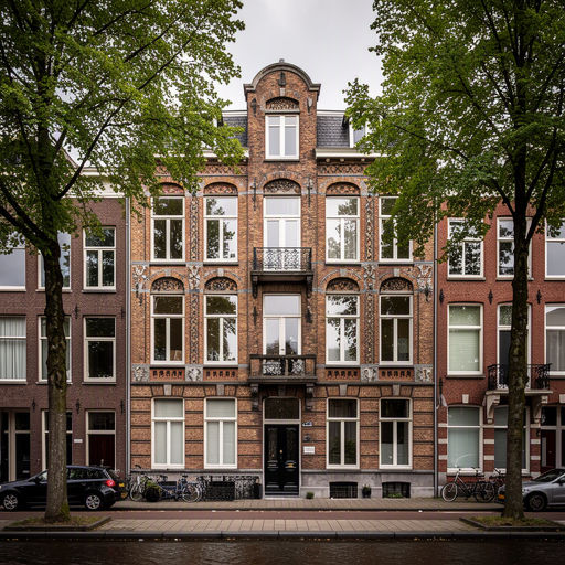 Jaren 30 woning in Heemskerk met witte kunststof kozijnen aan de voorgevel